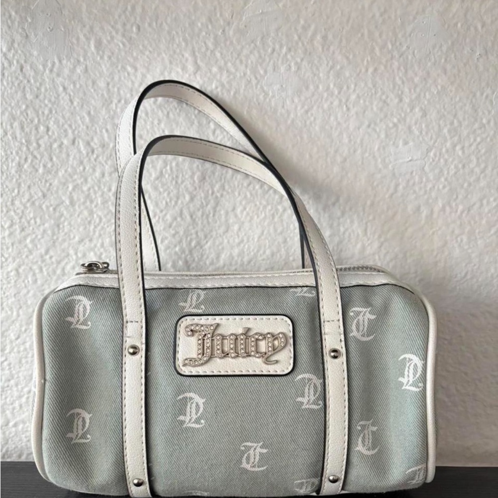 Juicy Couture Elegant White and Gray Mini Bag